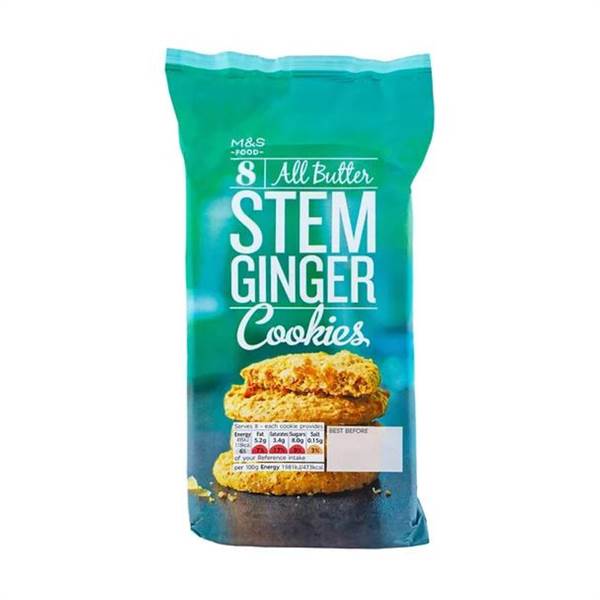 Marks and Spencer 20 All Butter Stem Ginger Cookies